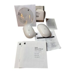 TWO (2) Apple Wireless Mighty Mouse M9269ZA A Bluetooth Computer Peripherals